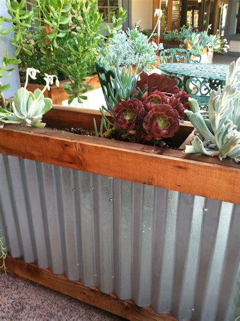 corrugated metal window box|Corrugated Metal Planter Box .